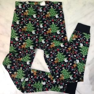 hanna andersson • christmas pajama pants 150cm/12
